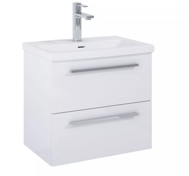 Тумба під раковину Roca Kwadro 60х38,4 см ДСП білий глянсовий A857969806