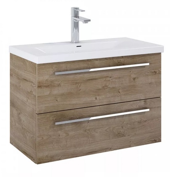 Тумба под раковину Roca Kwadro 80х38,4 см ДСП дуб Canela A857970808