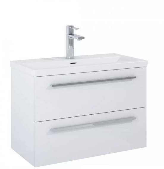Тумба под раковину Roca Kwadro 80х38,4 см ДСП белый глянцевый A857970806