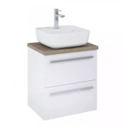 Тумба з раковиною Roca Kwadro 50,6х40 см ДСП білий глянсовий A852450806