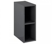 Стеллаж для ванной комнаты Roca Kwadro 20х38,6 см ДСП антрацит глянцевый A857975153