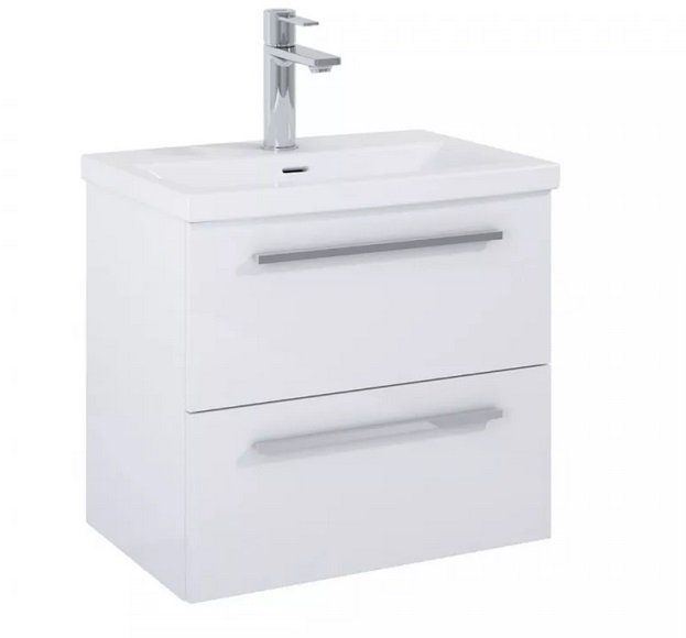 Тумба под раковину Roca Kwadro 60х38,4 см ДСП белый глянцевый A857969806