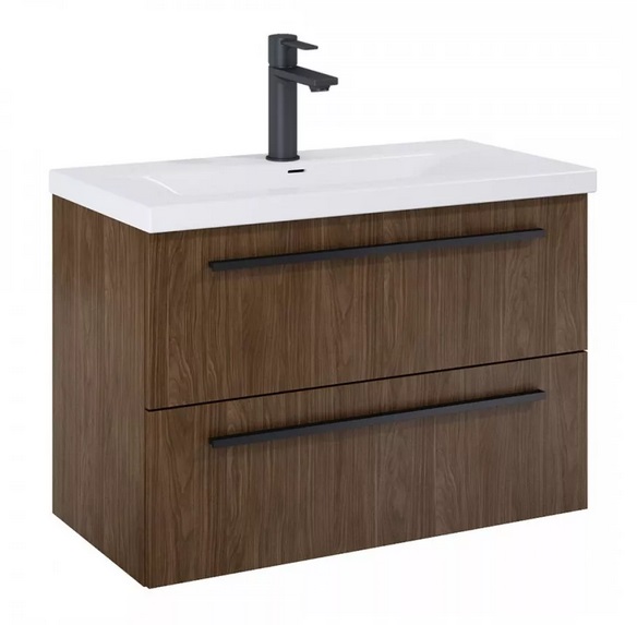 Тумба под раковину Roca Kwadro 80х38,4 см ДСП орех Lincoln A857970540