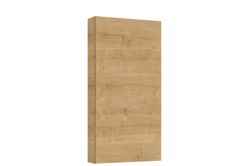 Полупенал для ванной Roca Extra slim подвесной 40х12,6х80 см ДСП светлый дуб A857957464