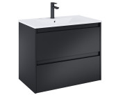 Тумба під раковину Roca Claudia 80х45,6 см МДФ чорний матовий A857795532