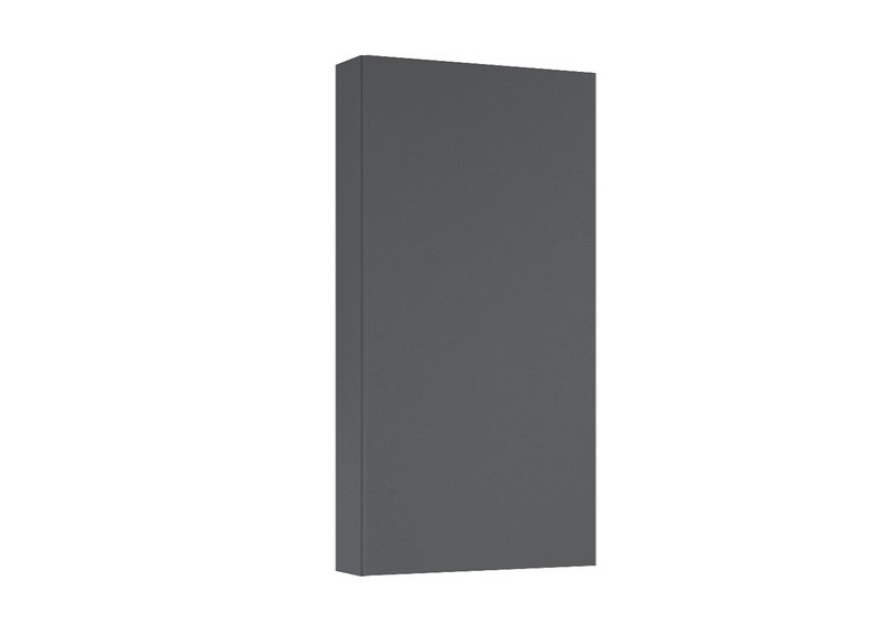 Напівпенал для ванної Roca Extra slim підвісний 40х12,6х80 см ДСП антрацит матовий A857957531