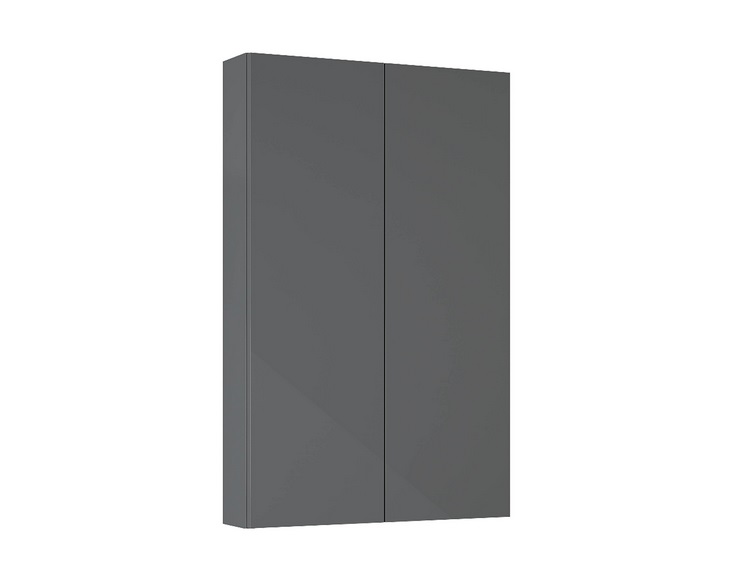 Напівпенал для ванної Roca Extra slim підвісний 50х12,6х80 см ДСП антрацит глянцевий A857960153
