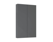 Напівпенал для ванної Roca Extra slim підвісний 50х12,6х80 см ДСП антрацит глянцевий A857960153