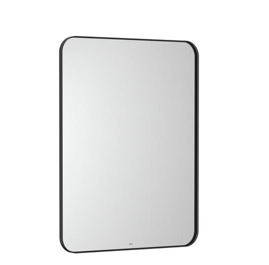 Зеркало в ванную комнату Roca Luna 60x80 см рама металл черный матовый A812413000