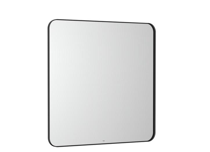 Зеркало в ванную комнату Roca Luna 80x80 см рама металл черный матовый A812414000