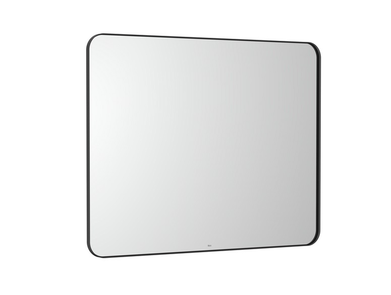 Зеркало в ванную комнату Roca Luna 100x80 см рама металл черный матовый A812415000