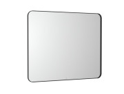 Зеркало в ванную комнату Roca Luna 100x80 см рама металл черный матовый A812415000