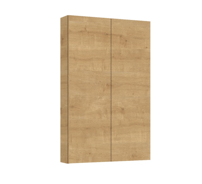 Напівпенал для ванної Roca Extra slim підвісний 50х12,6х80 см ДСП світлий дуб A857960464