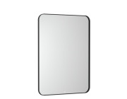 Дзеркало у ванній кімнаті Roca Luna 60x80 см з підсвіткою рама метал чорний матовий A812421000