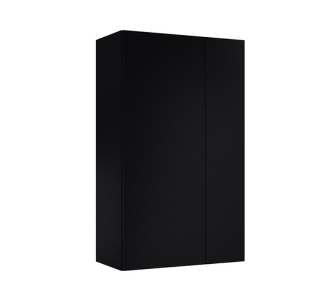 Напівпенал для ванної Roca Extra підвісний 59,6х31,6х100 см ДСП чорний матовий A857961532