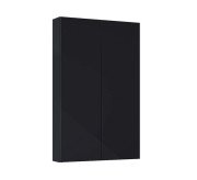 Напівпенал для ванної Roca Extra slim підвісний 50х12,6х80 см ДСП чорний глянсовий A857960351