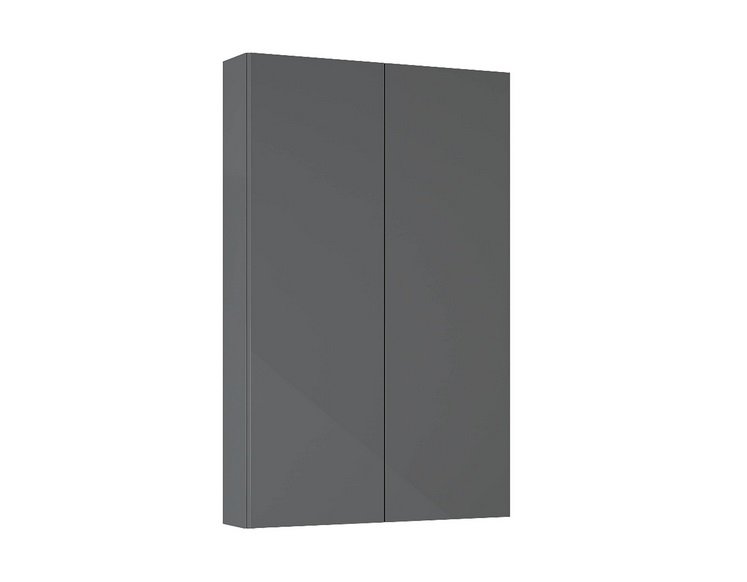 Полупенал для ванной Roca Extra slim подвесной 50х12,6х80 см ДСП антрацит глянцевый A857960153