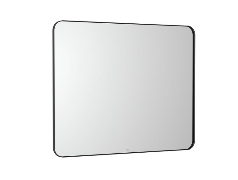 Зеркало в ванную комнату Roca Luna 100x80 см рама металл черный матовый A812415000