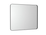 Зеркало в ванную комнату Roca Luna 100x80 см рама металл черный матовый A812415000