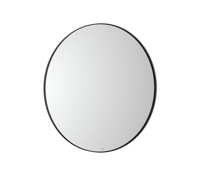 Дзеркало у ванну кімнату Roca Luna Ø80 см рама метал чорний матовий A812418000