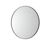 Зеркало в ванную комнату Roca Luna Ø80 см рама металл черный матовый A812418000