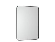 Зеркало в ванную комнату Roca Luna 60x80 см с подсветкой рама металл черный матовый A812421000