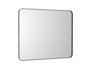 Зеркало в ванную комнату Roca Luna 100x80 см с подсветкой рама металл черный матовый A812423000