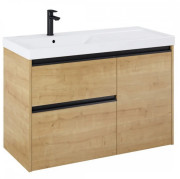 Тумба с раковиной Roca Gap Pro 100х46 см левосторонняя ДСП светлый дуб A852062464