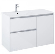 Тумба з раковиною Roca Gap Pro 100,5х46 см лівостороння ДСП білий глянсовий A852061806