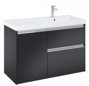 Тумба с раковиной Roca Gap Pro 100х46 см правосторонняя ДСП черный матовый A852064532