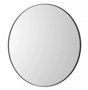 Дзеркало у ванній кімнаті Roca Luna Ø100 см з підсвіткою рама метал чорний матовий A812427000