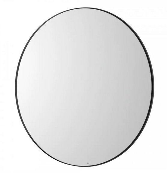 Дзеркало у ванній кімнаті Roca Luna Ø100 см з підсвіткою рама метал чорний матовий A812427000