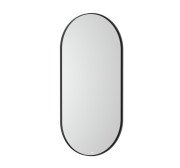 Зеркало в ванную комнату Roca Luna 45х90 см с подсветкой рама металл черный матовый A812428000