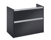 Тумба под раковину Roca Gap Pro 79,1х46 см ДСП черный матовый A857898532