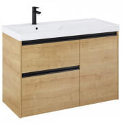 Тумба з раковиною Roca Gap Pro 100х46 см лівостороння ДСП світлий дуб A852062464