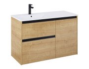 Тумба с раковиной Roca Gap Pro 100,5х46 см левосторонняя ДСП светлый дуб A852061464
