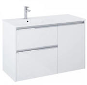 Тумба з раковиною Roca Gap Pro 100,5х46 см лівостороння ДСП білий глянсовий A852061806