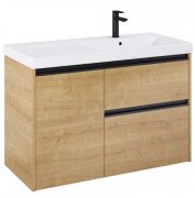 Тумба с раковиной Roca Gap Pro 100х46 см правосторонняя ДСП светлый дуб A852064464