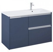 Тумба с раковиной Roca Gap Pro 100,5х46 см правосторонняя ДСП синий матовый A852063538