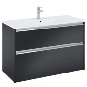 Тумба з раковиною Roca Gap Pro 100,5х46 см ДСП чорний матовий A852056532