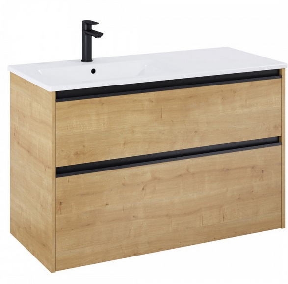 Тумба з раковиною Roca Gap Pro 100,5х46 см лівостороння ДСП світлий дуб A852057464