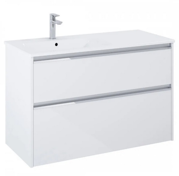 Тумба з раковиною Roca Gap Pro 100,5х46 см лівостороння ДСП білий глянсовий A852057806