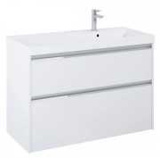 Тумба з раковиною Roca Gap Pro 100х46 см правостороння ДСП білий глянсовий A852060806