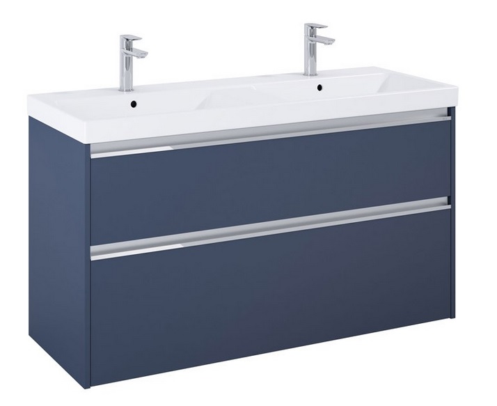 Тумба с двойной раковиной Roca Gap Pro 120х46 см ДСП синий матовый A852065538