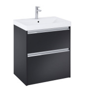 Тумба із раковиною Roca Gap Pro 60х46 см ДСП чорний матовий A852049532