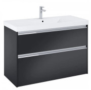 Тумба з раковиною Roca Gap Pro 100х46 см ДСП чорний матовий A852055532
