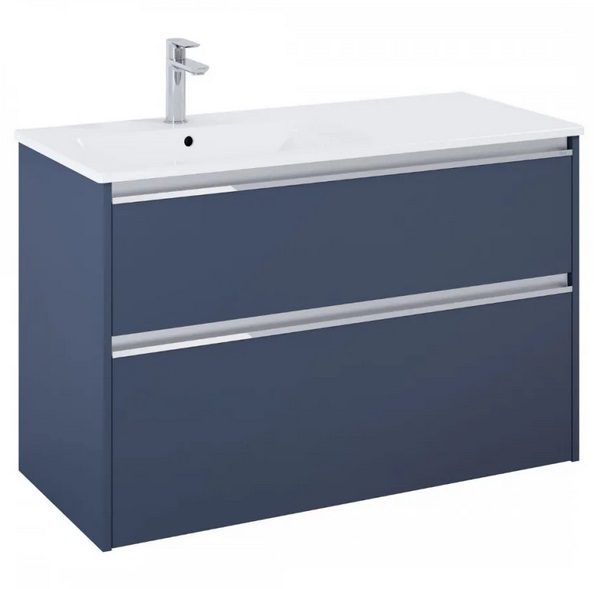 Тумба з раковиною Roca Gap Pro 100,5х46 см лівостороння ДСП синій матовий A852057538