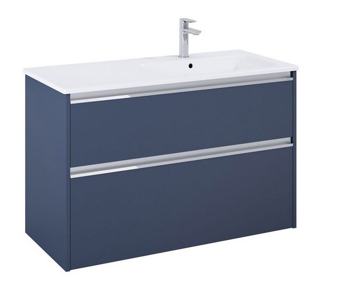 Тумба с раковиной Roca Gap Pro 100,5х46 см правосторонняя ДСП синий матовый A852059538
