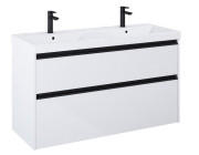 Тумба с двойной раковиной Roca Gap Pro 120х46 см ДСП белый глянцевый A852065806