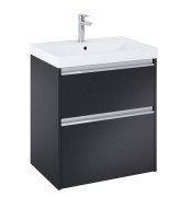Тумба с раковиной Roca Gap Pro 60х46 см ДСП черный матовый A852049532